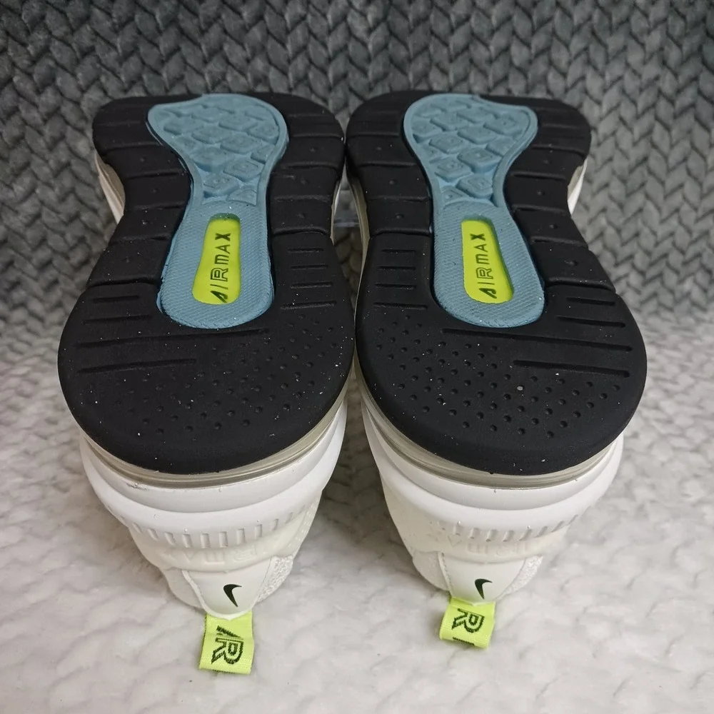 Nike Air Max Genome GS White Volt Blue Running Sneakers Shoes Sz 4.5Y Women's 6